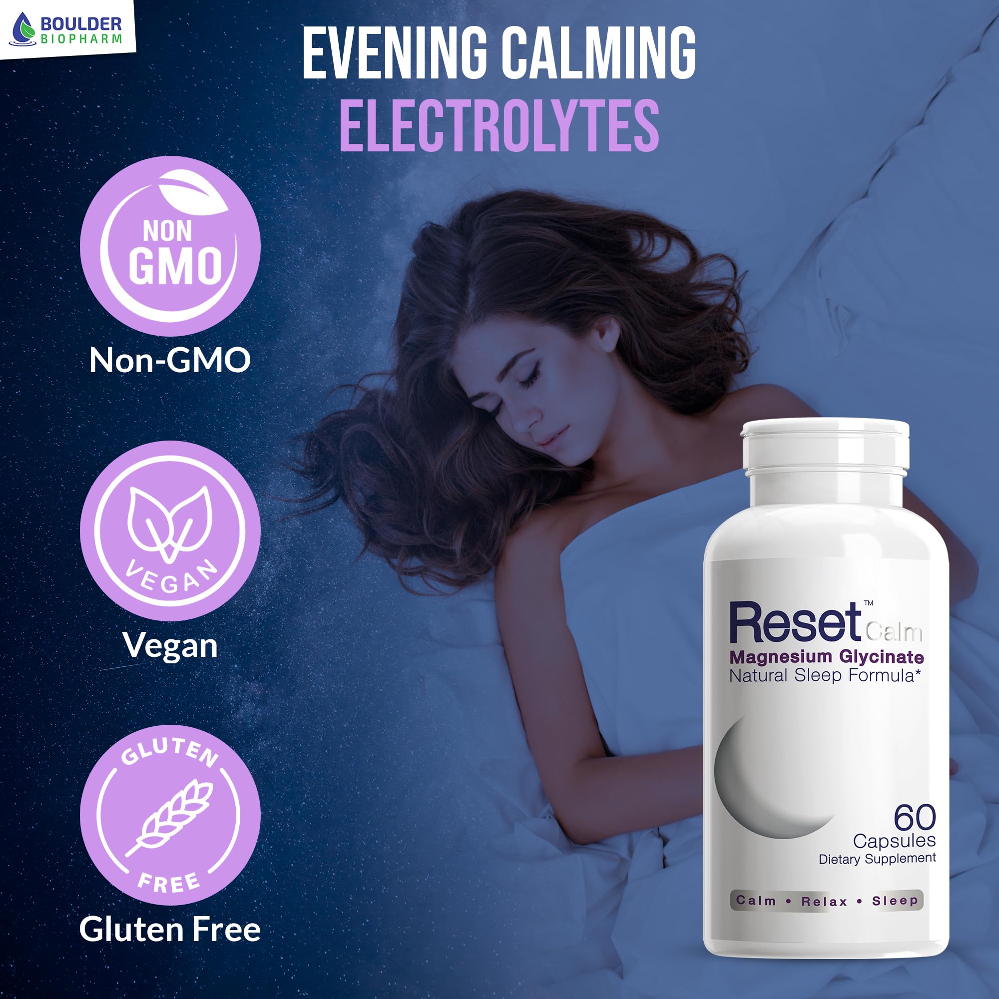 Foto 6 pulgar | Suplemento Reset Calm Night Electrolytes Con Melatonina - Venta Internacional.