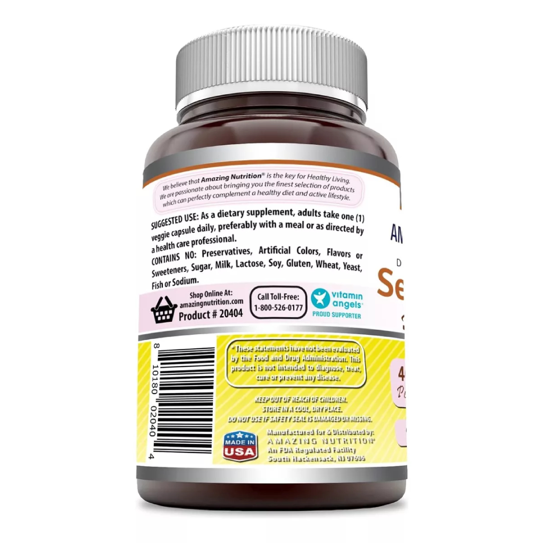 Foto 4 pulgar | Amazing Formulas Serrapeptase Inflamación, Salud Respiratoria, Recuperación Postquirúrgica 40000 Iu 90 Cápsulas