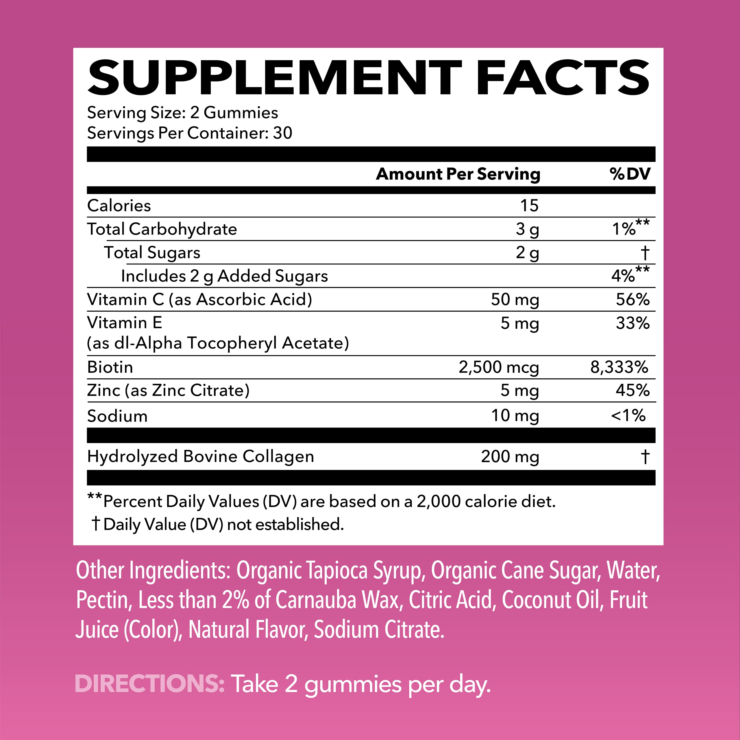 Foto 3 pulgar | Suplemento Havasu Nutrition, Gomitas De Colágeno, 2500 Mcg De Biotina - Venta Internacional.