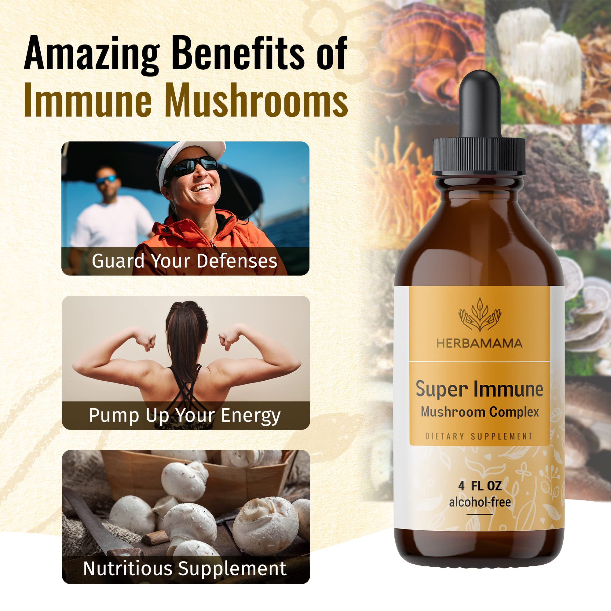 Foto 4 | Suplemento De Extracto Líquido Herbamama Super Immune 120 Ml - Venta Internacional.