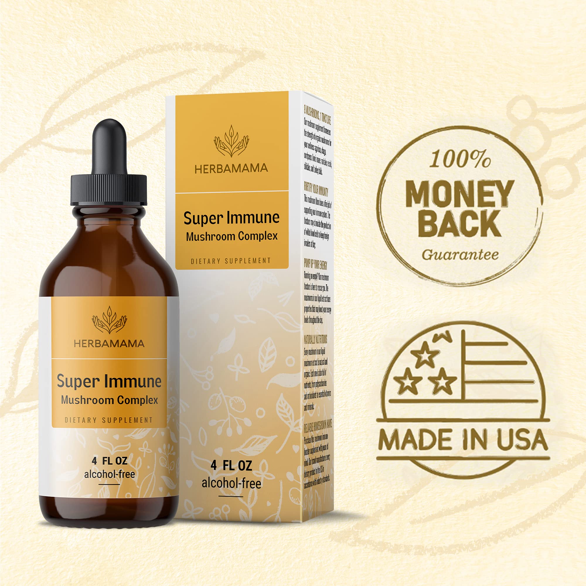Foto 8 pulgar | Suplemento De Extracto Líquido Herbamama Super Immune 120 Ml - Venta Internacional.