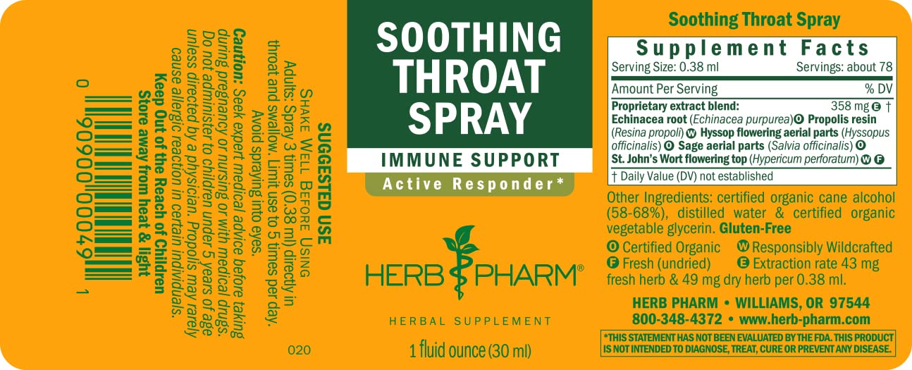 Foto 3 pulgar | Spray Para La Garganta Herb Pharm Soothing Con Equinácea Y Propóleo, 30 Ml - Venta Internacional.