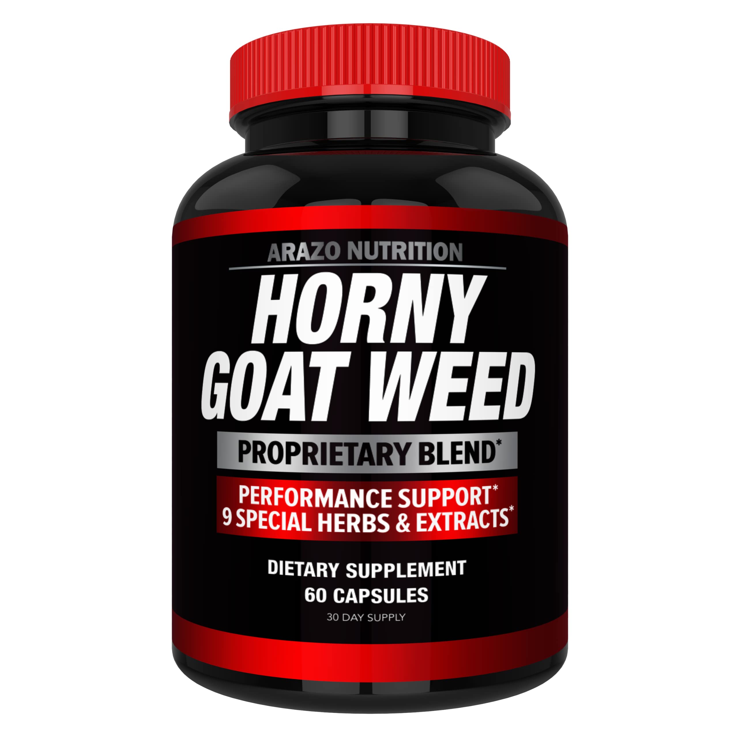 Suplemento De Extracto De Hierba De Cabra En Celo De Arazo Nutrition, 60 Píldoras - Venta Internacional.