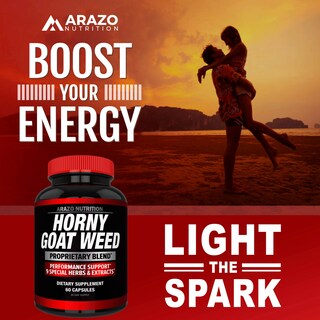 Foto 5 | Suplemento De Extracto De Hierba De Cabra En Celo De Arazo Nutrition, 60 Píldoras - Venta Internacional.