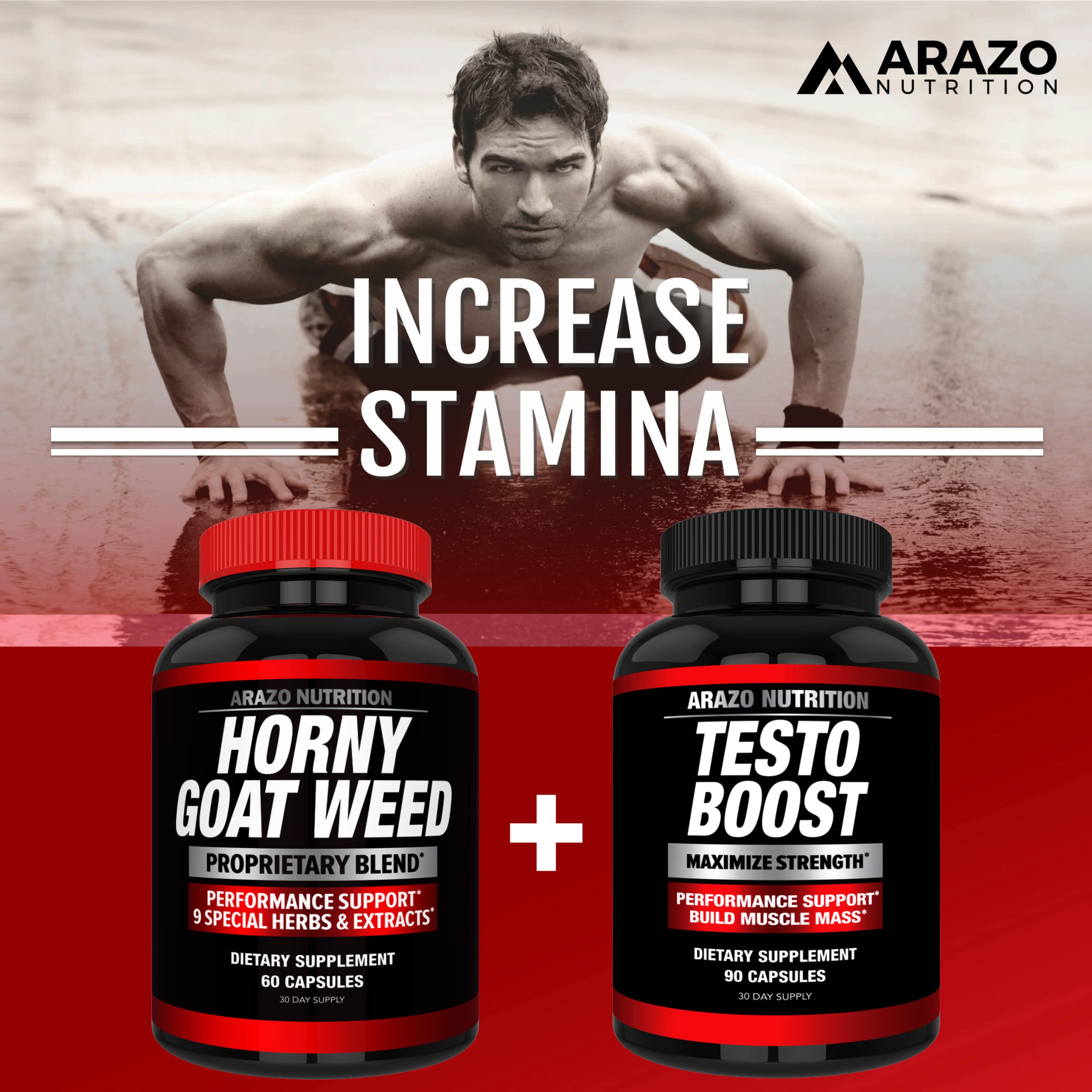 Foto 6 | Suplemento De Extracto De Hierba De Cabra En Celo De Arazo Nutrition, 60 Píldoras - Venta Internacional.