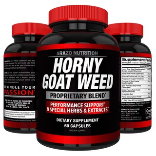 Foto 7 | Suplemento De Extracto De Hierba De Cabra En Celo De Arazo Nutrition, 60 Píldoras - Venta Internacional.