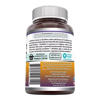 Foto 3 | Amazing Formulas L-ornithine Apoyo Hepático, Rendimiento Deportivo, Reducción De Estrés 1500 Mg 120 Cápsulas