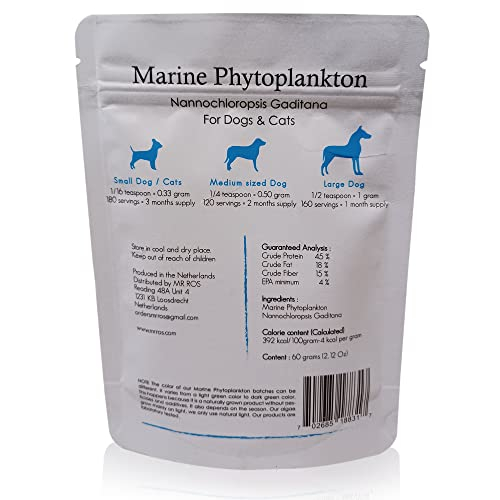 Foto 3 pulgar | Fitoplancton Marino En Polvo Mr Ros Omega 3 Para Perros 60 G - Venta Internacional.