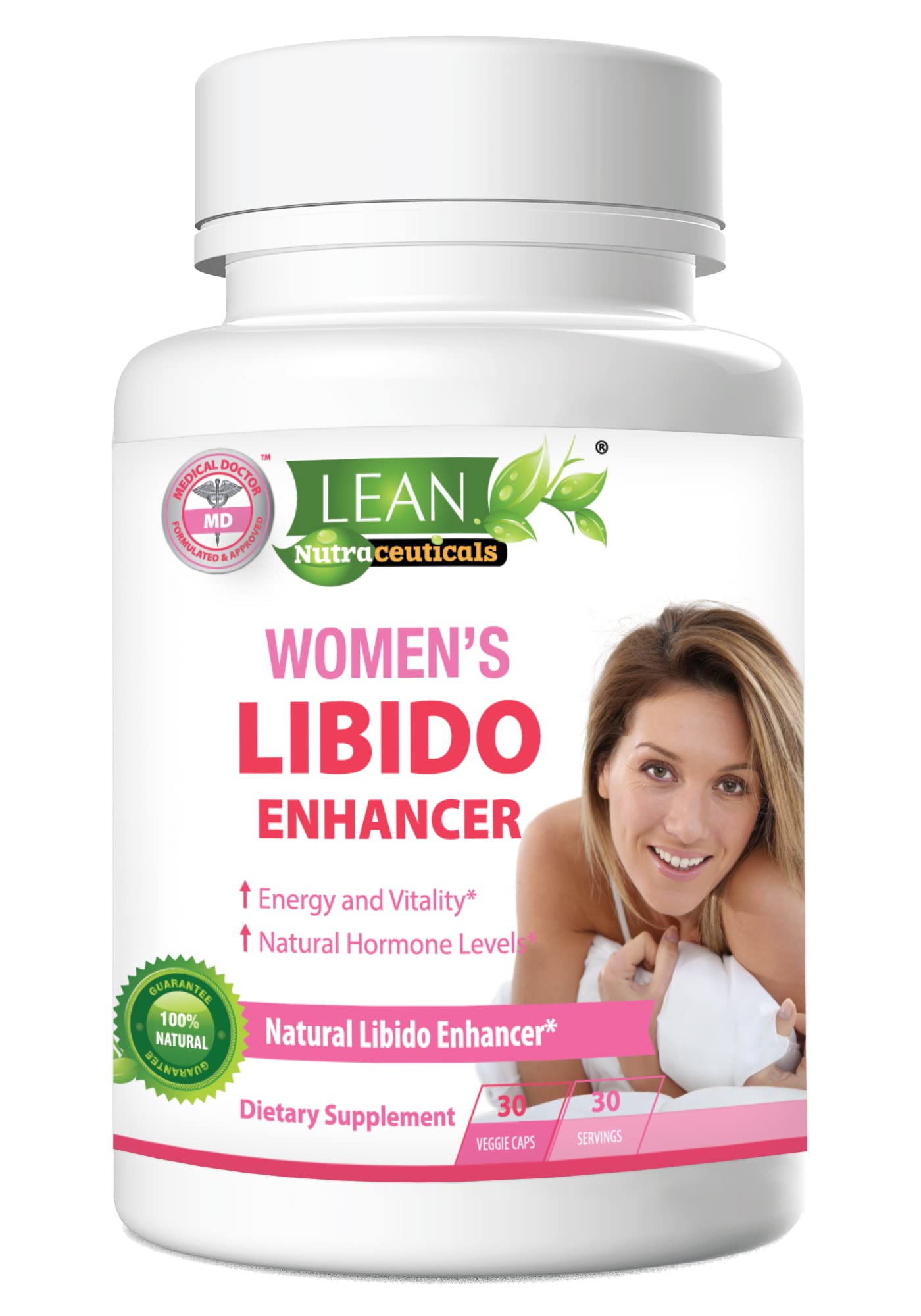 Suplemento Lean Nutraceuticals Libido Booster Women 30 Cápsulas - Venta Internacional.