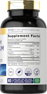 Foto 2 | Suplemento Carlyle Calcium Magnesio Zinc Con Vitamina D3 300 Comprimidos - Venta Internacional