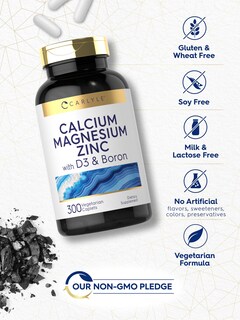 Foto 5 | Suplemento Carlyle Calcium Magnesio Zinc Con Vitamina D3 300 Comprimidos - Venta Internacional