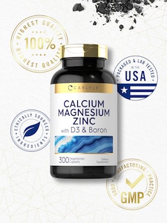 Foto 6 | Suplemento Carlyle Calcium Magnesio Zinc Con Vitamina D3 300 Comprimidos - Venta Internacional