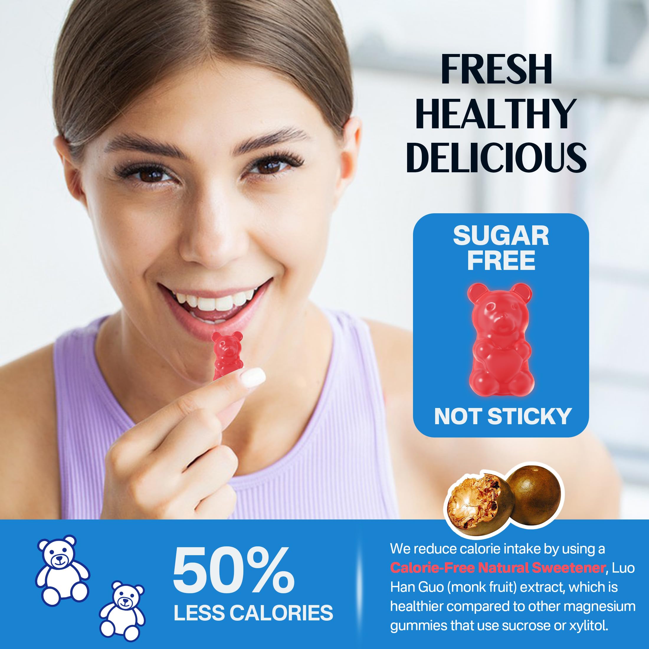 Foto 8 pulgar | Suplemento de Magnesio Nextdia Gummies 400 mg con Coq10 D3 Y B6 - Venta Internacional