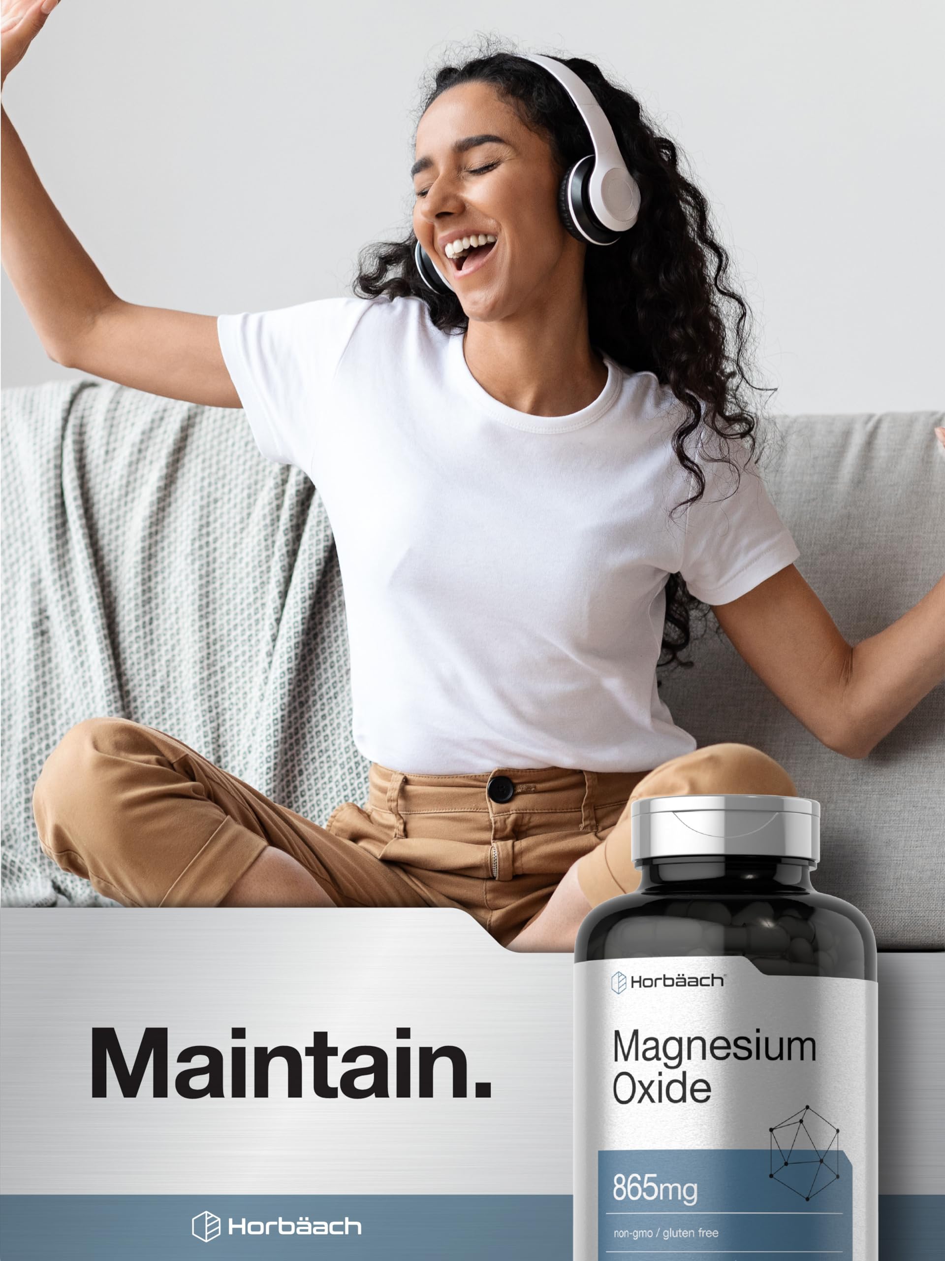 Foto 7 | Suplemento Horbäach De Óxido De Magnesio 865 Mg 200 Cápsulas - Venta Internacional.