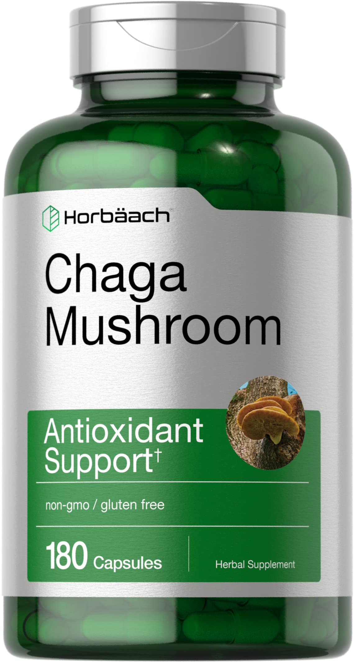 Foto 2 pulgar | Suplemento Horbaach Chaga En Cápsulas De 180 Unidades - Venta Internacional.