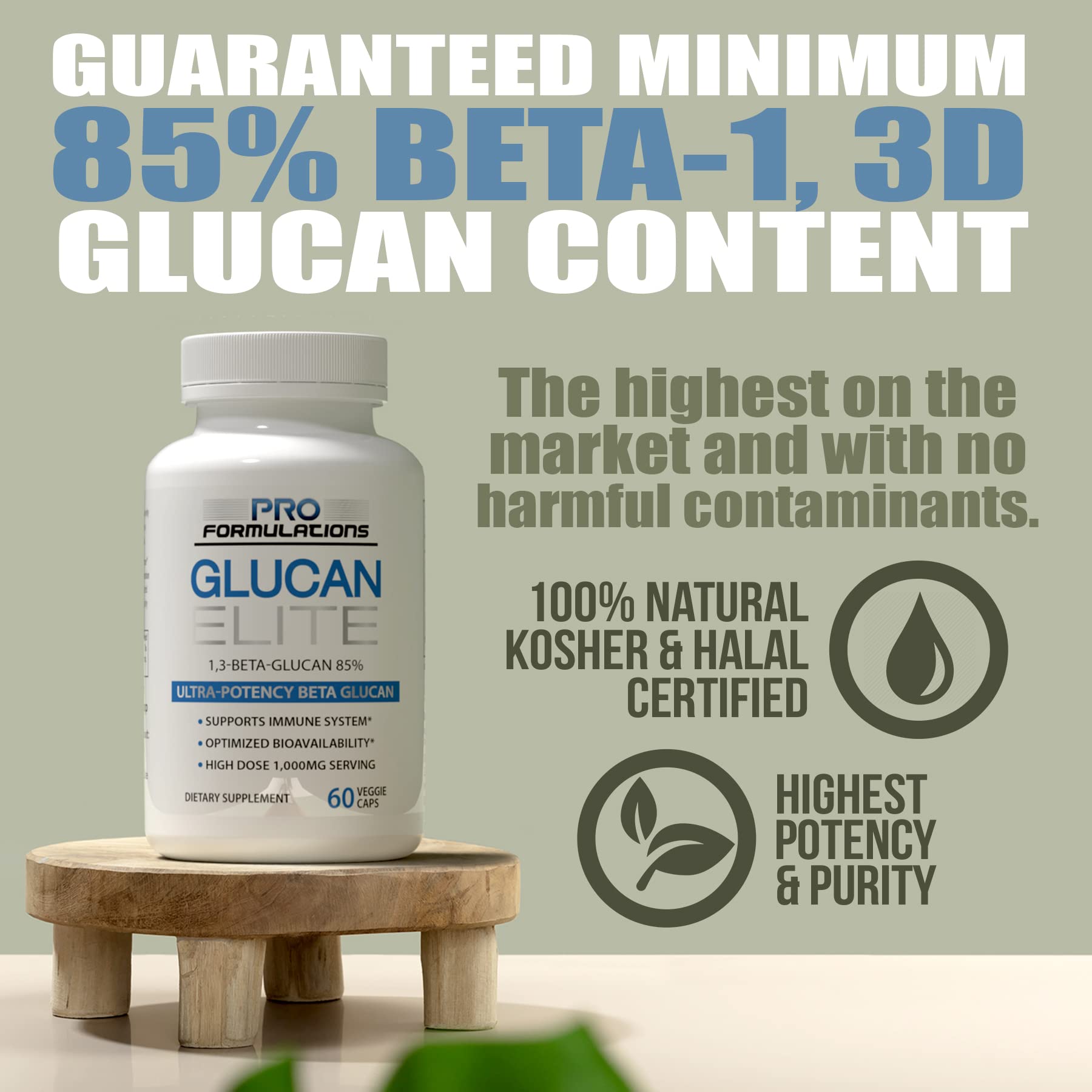 Foto 4 pulgar | Suplemento Pro Formulations Md Glucan Elite 85% Beta 1,3d - Venta Internacional.