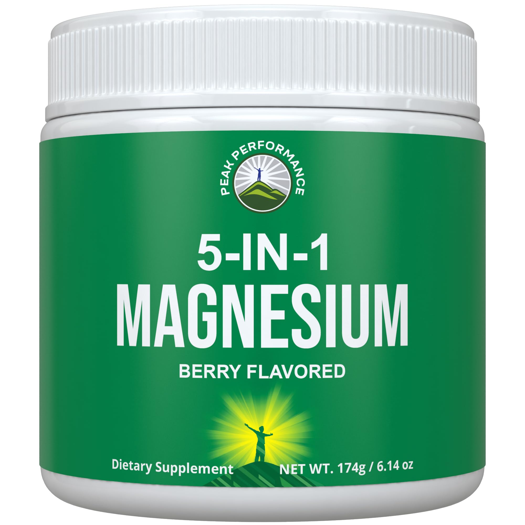 Foto 1 | Bebida De Magnesio En Polvo Peak Performance 5 En 1 Con Sabor A Bayas - Venta Internacional.