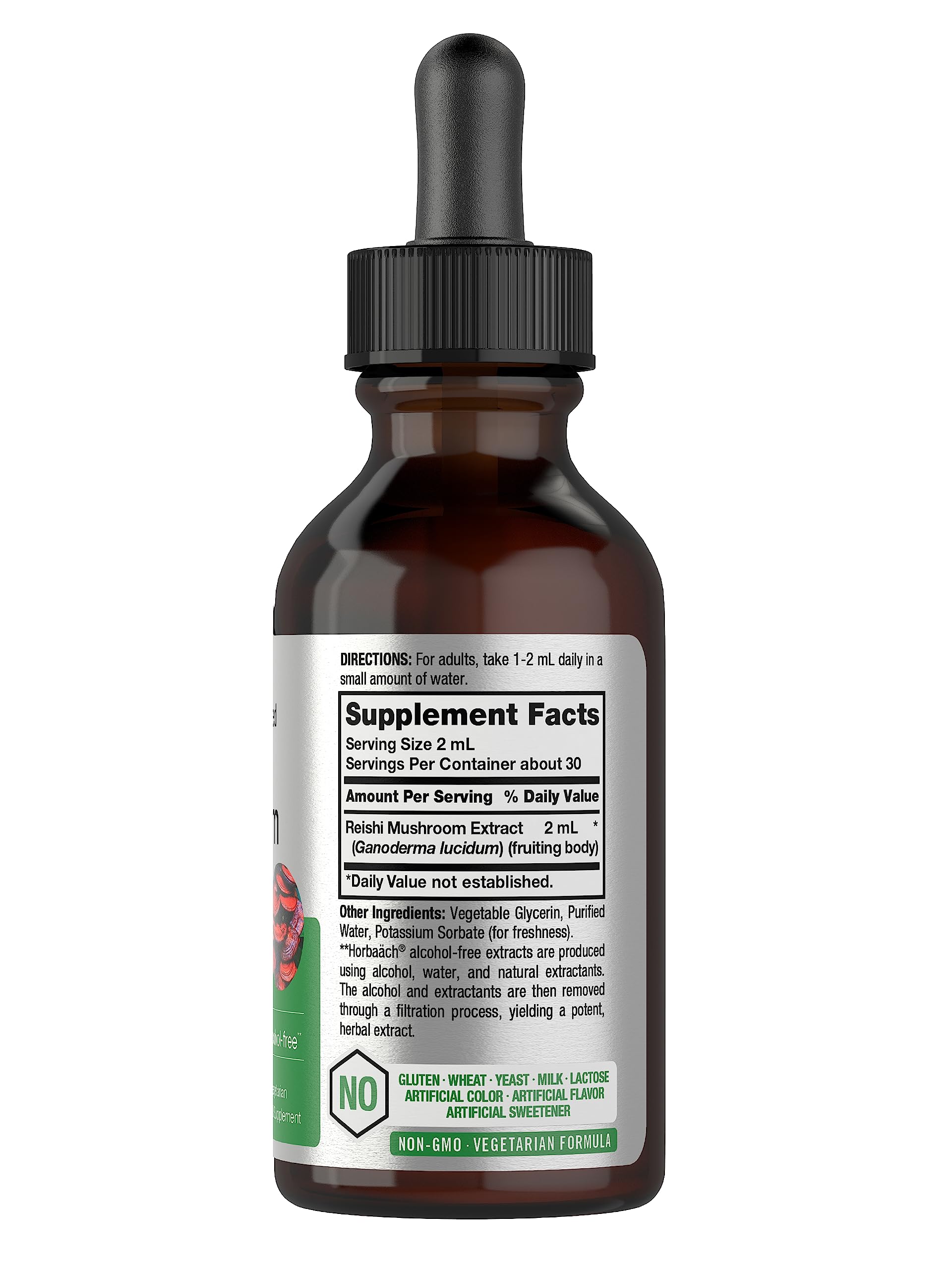 Foto 3 pulgar | Suplemento De Tintura De Extracto De Hongos Reishi Horbäach, 60 Ml - Venta Internacional.