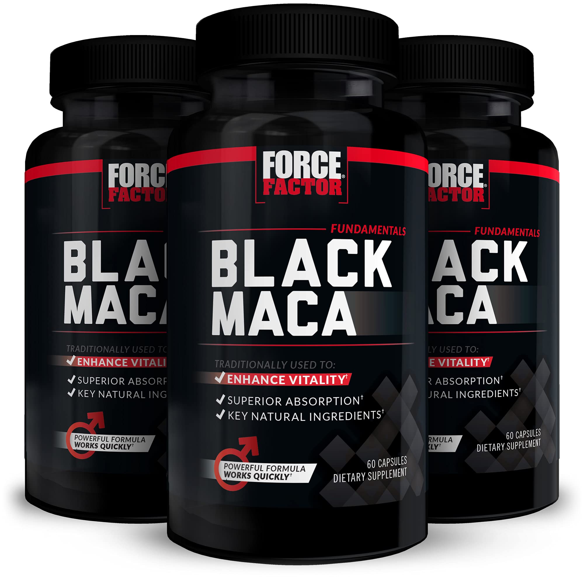 Foto 2 pulgar | Suplemento Force Factor De Raíz De Maca Negra 1000 Mg 180 Cápsulas - Venta Internacional.