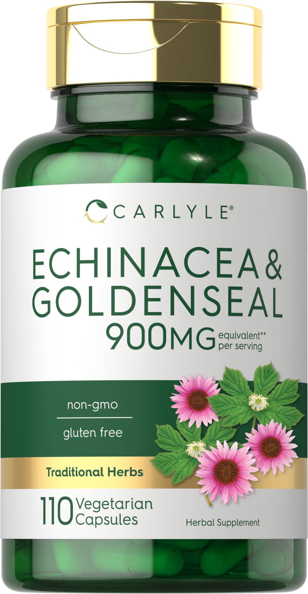 Foto 2 pulgar | Suplemento Carlyle Echinacea Goldenseal En Cápsulas 900 Mg 110 Unidades - Venta Internacional.