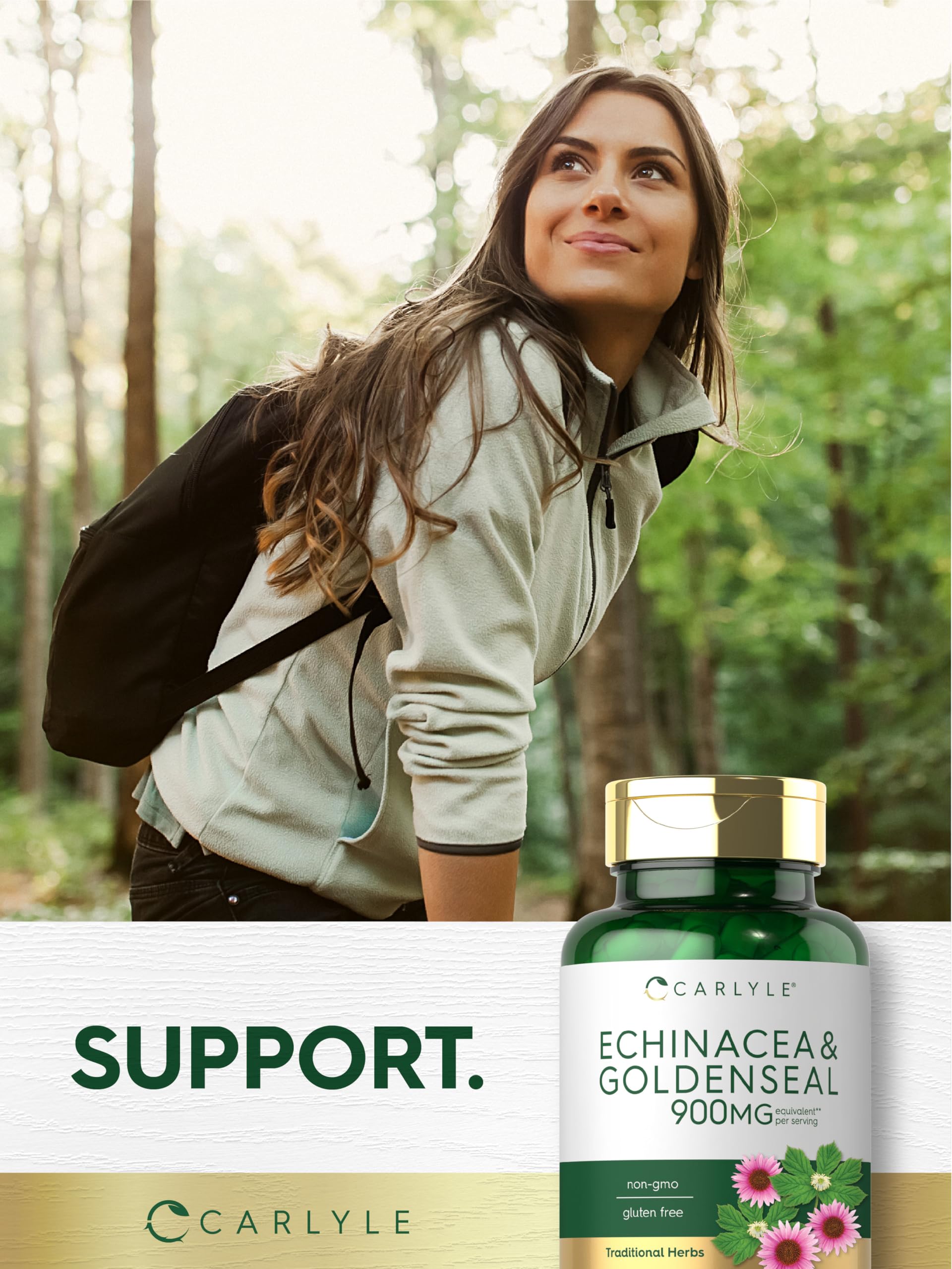 Foto 8 pulgar | Suplemento Carlyle Echinacea Goldenseal En Cápsulas 900 Mg 110 Unidades - Venta Internacional.