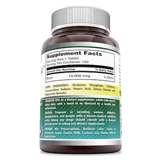Foto 2 | Amazing Formulas Biotina 1000 Mcg Salud Cabello Uñas Salud Del Cabello, Piel Y Uñas Metabolismo De Nutrientes 120 Ta