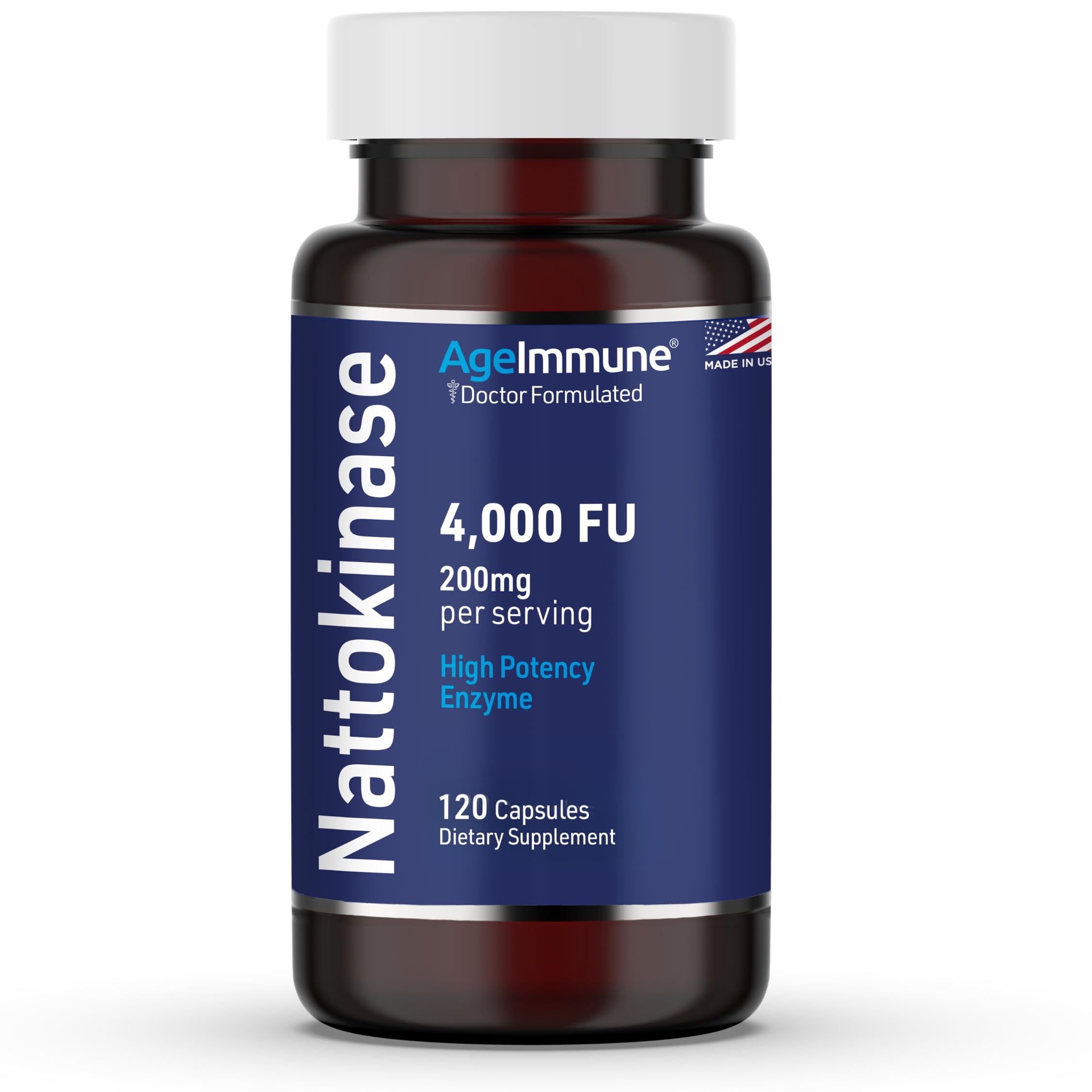 Foto 2 pulgar | Suplemento Ageimmune Nattokinase 200 Mg 120 Cápsulas - Venta Internacional