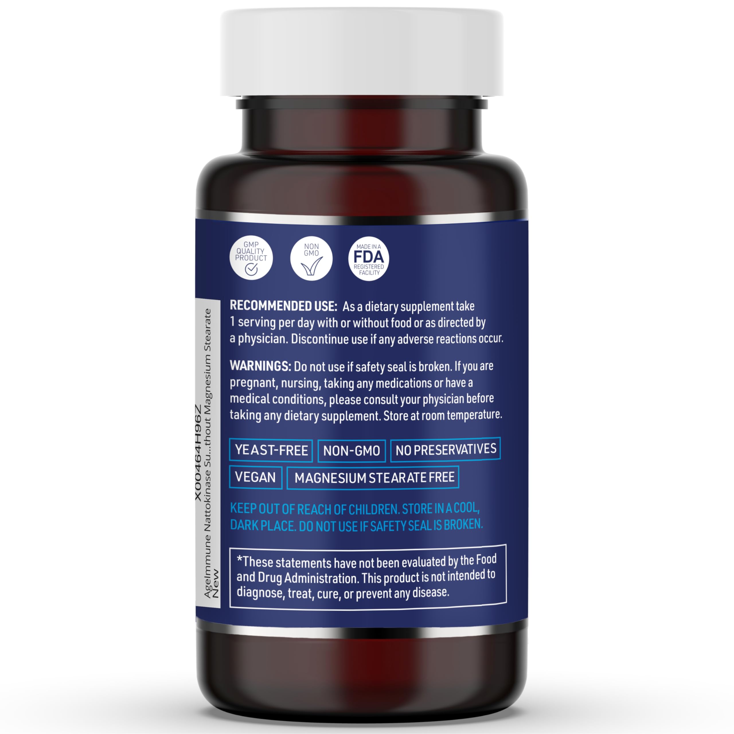 Foto 4 pulgar | Suplemento Ageimmune Nattokinase 200 Mg 120 Cápsulas - Venta Internacional
