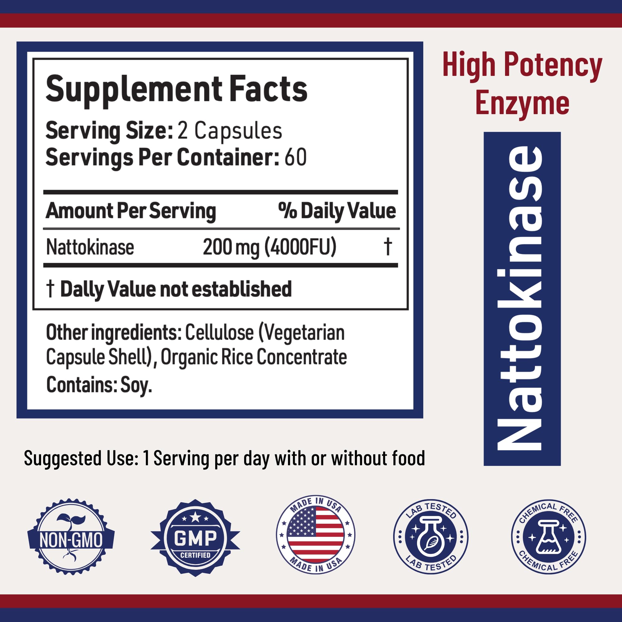 Foto 5 | Suplemento Ageimmune Nattokinase 200 Mg 120 Cápsulas - Venta Internacional
