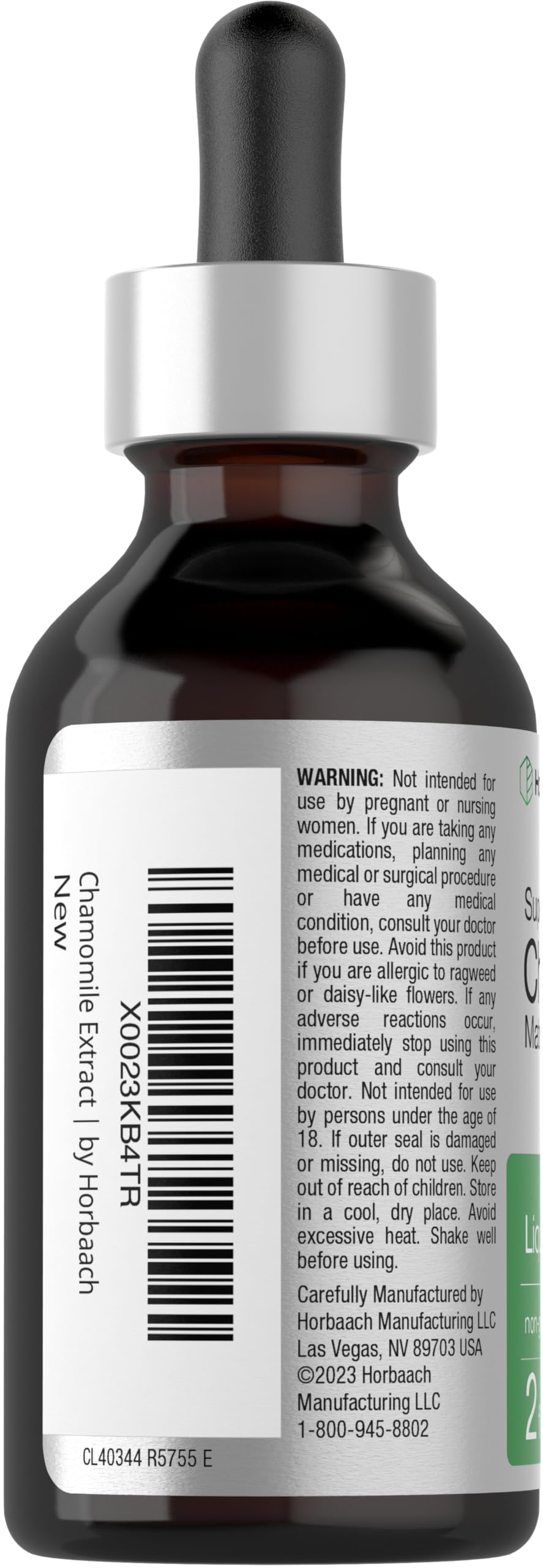 Foto 4 pulgar | Extracto De Manzanilla Líquido Sin Alcohol, 60 Ml, Horbaach - Venta Internacional.
