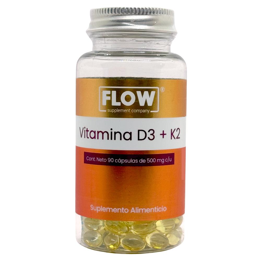 Foto 2 pulgar | Vitamina D3 + K2 90 Capsulas Flow.