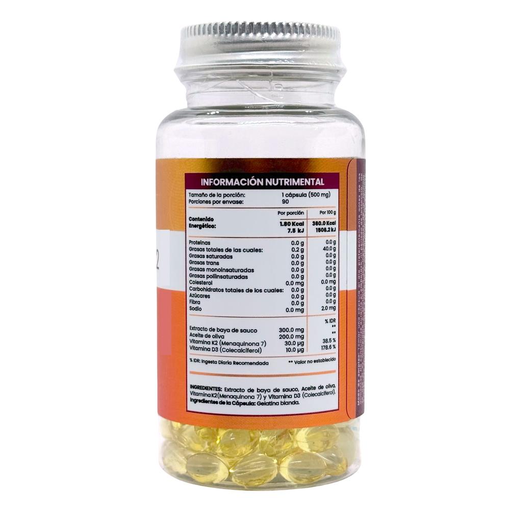 Foto 3 | Vitamina D3 + K2 90 Capsulas Flow.