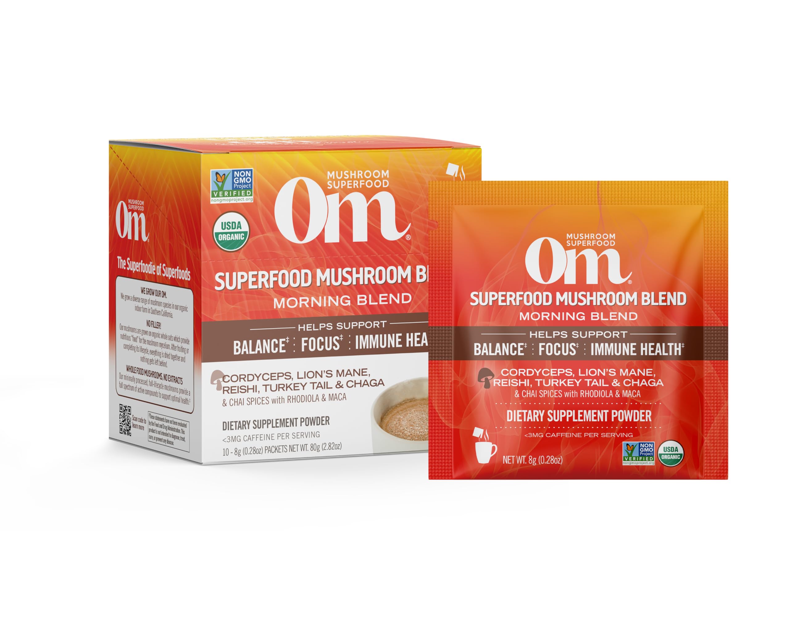 Foto 2 pulgar | Bebida De Hongos En Polvo Om Mushroom Superfood Morning Energy - Venta Internacional.