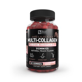 Foto 1 | Gomitas De Colágeno Zeal Naturals Con Vitamina C, Biotina Y Ha 60c - Venta Internacional.