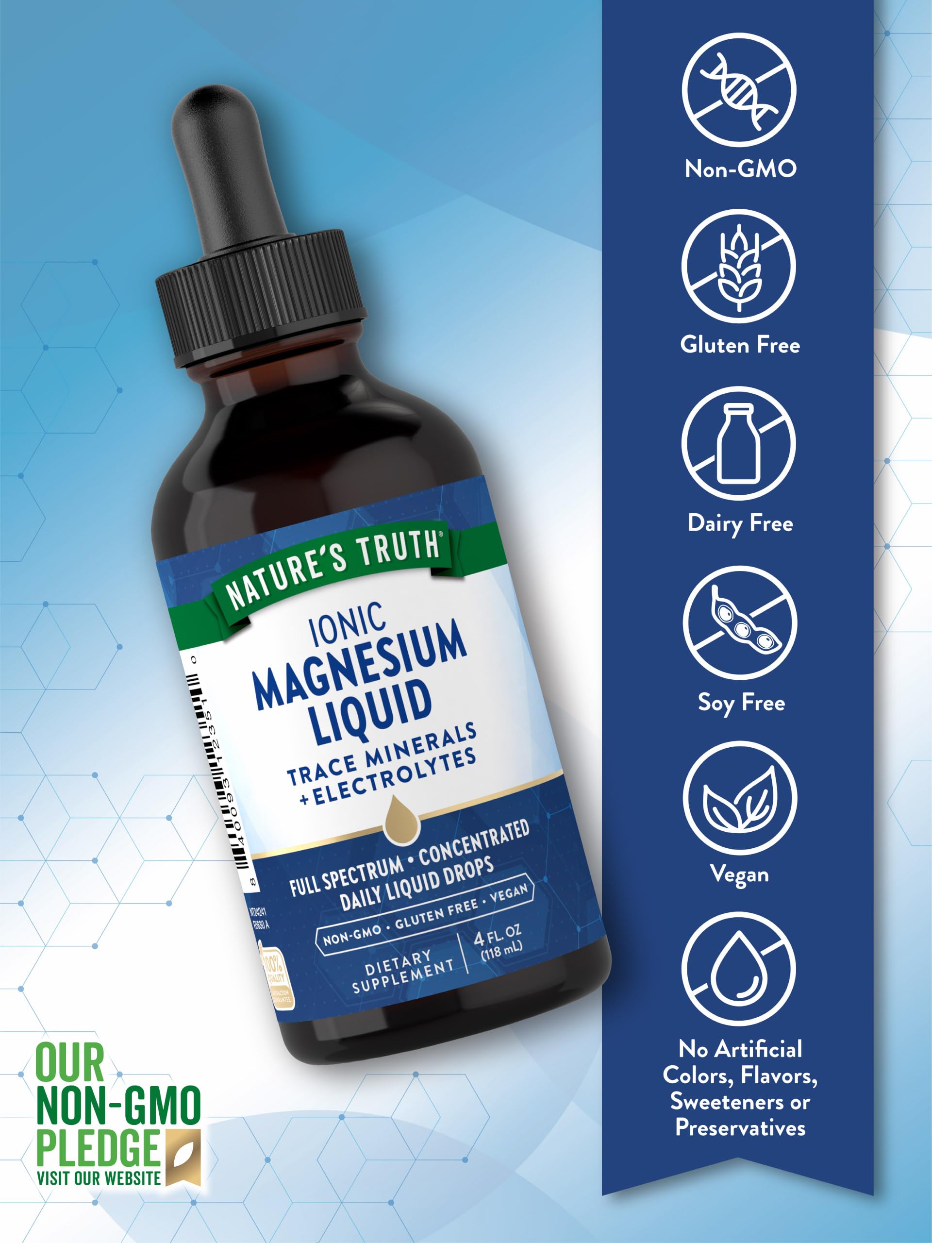 Foto 4 pulgar | Suplemento de Magnesio Iónico Nature's Truth 200 mg 120 ml - Venta Internacional