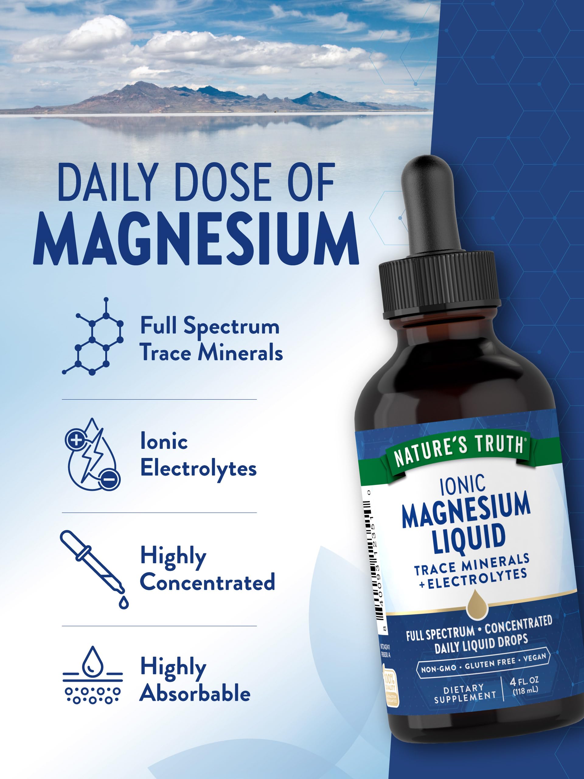 Foto 6 pulgar | Suplemento de Magnesio Iónico Nature's Truth 200 mg 120 ml - Venta Internacional