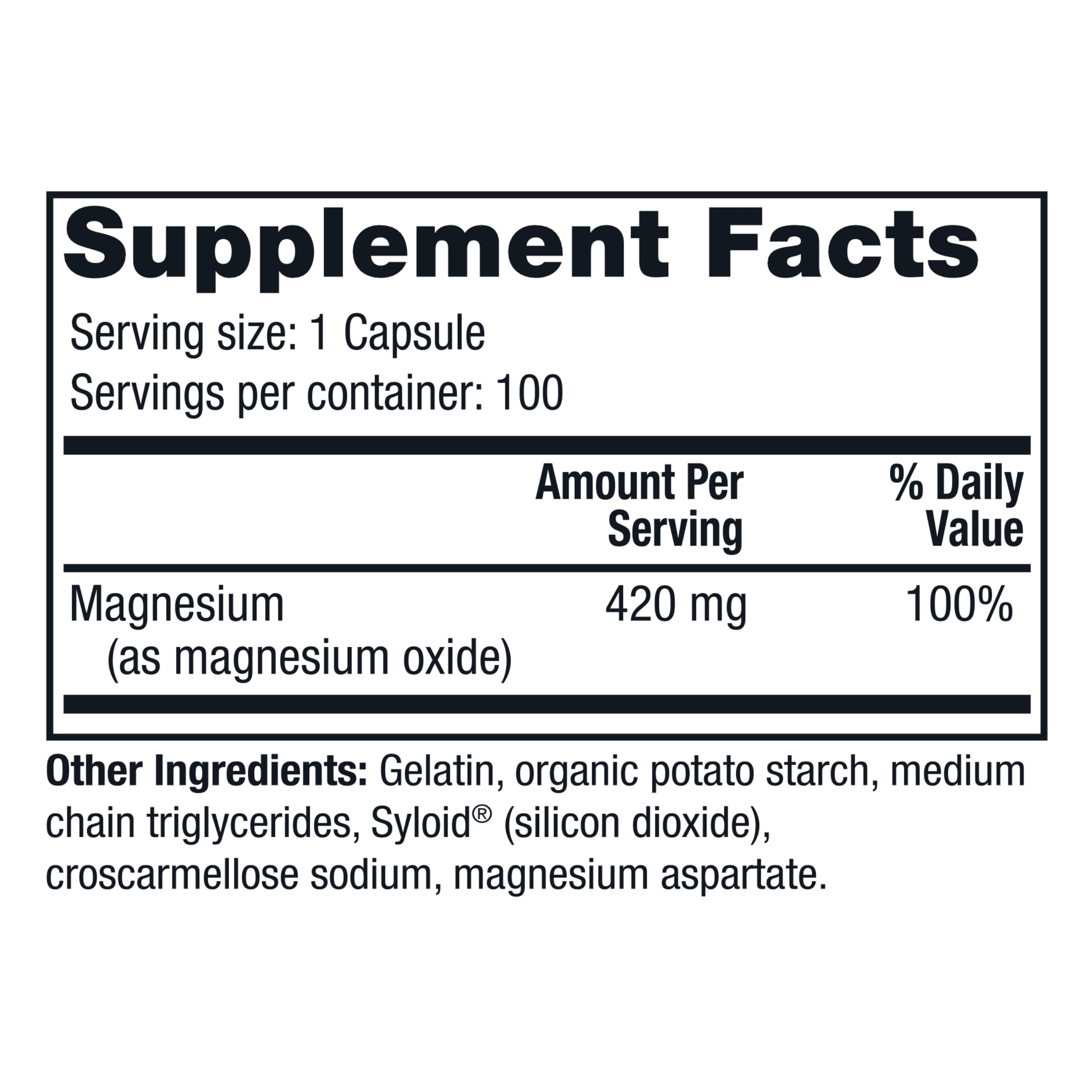 Foto 3 pulgar | Suplemento De Magnesio Twinlab Magnesium Caps 420 Mg 100 Unidades X2 - Venta Internacional.
