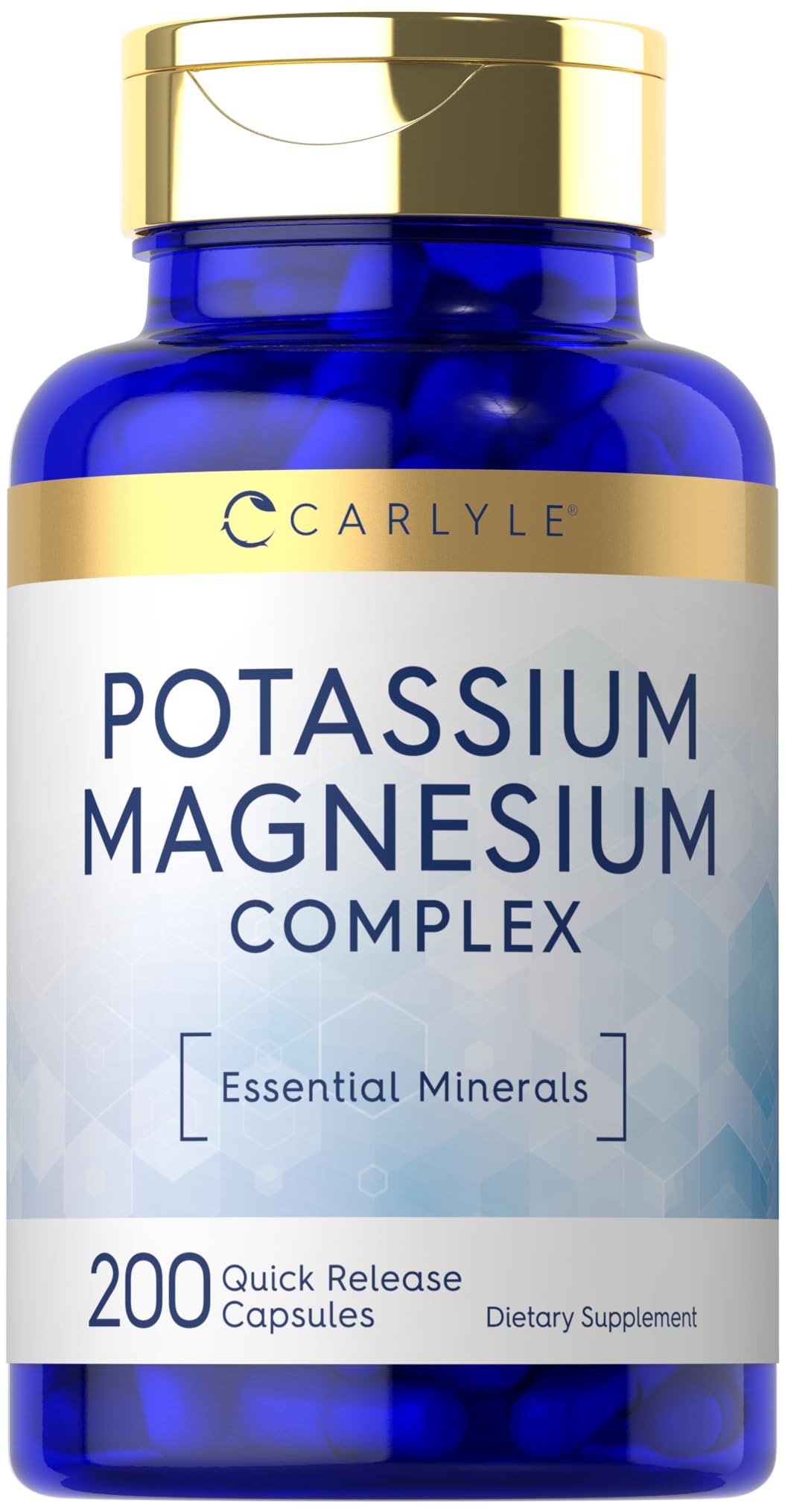 Foto 1 | Suplemento Carlyle Potasio Magnesio 200 Tabletas - Venta Internacional.