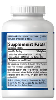 Foto 2 | Suplemento Probiótico Puritan's Pride Acidophilus 250 Cápsulas - Venta Internacional.