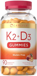 Foto 1 | Suplemento Vitamínico Carlyle Vitamina D3 + K2 Gomitas 90 Unidades - Venta Internacional.