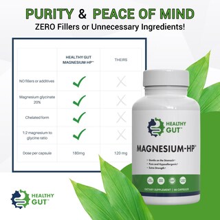 Foto 3 | Suplemento Healthy Gut Magnesium-hp 180 Mg 90 Porciones - Venta Internacional.