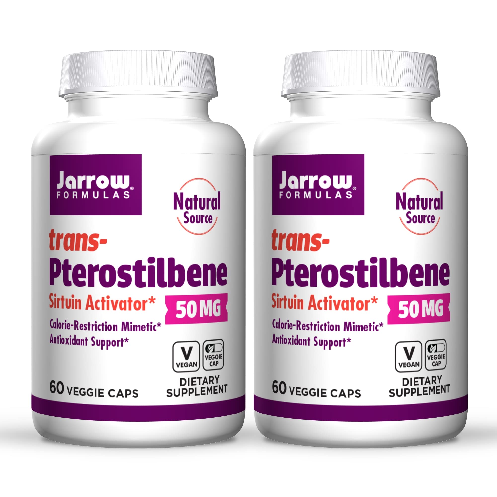 Foto 2 pulgar | Suplemento Transpterostilbeno de Jarrow Formulas 50 Mg 60 Cápsulas - Venta Internacional