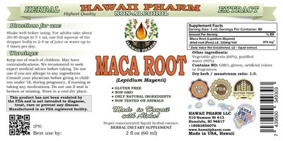 Foto 2 | Suplemento Hawaiipharm De Extracto Sin Alcohol De Raíz De Maca, 60 Ml - Venta Internacional.