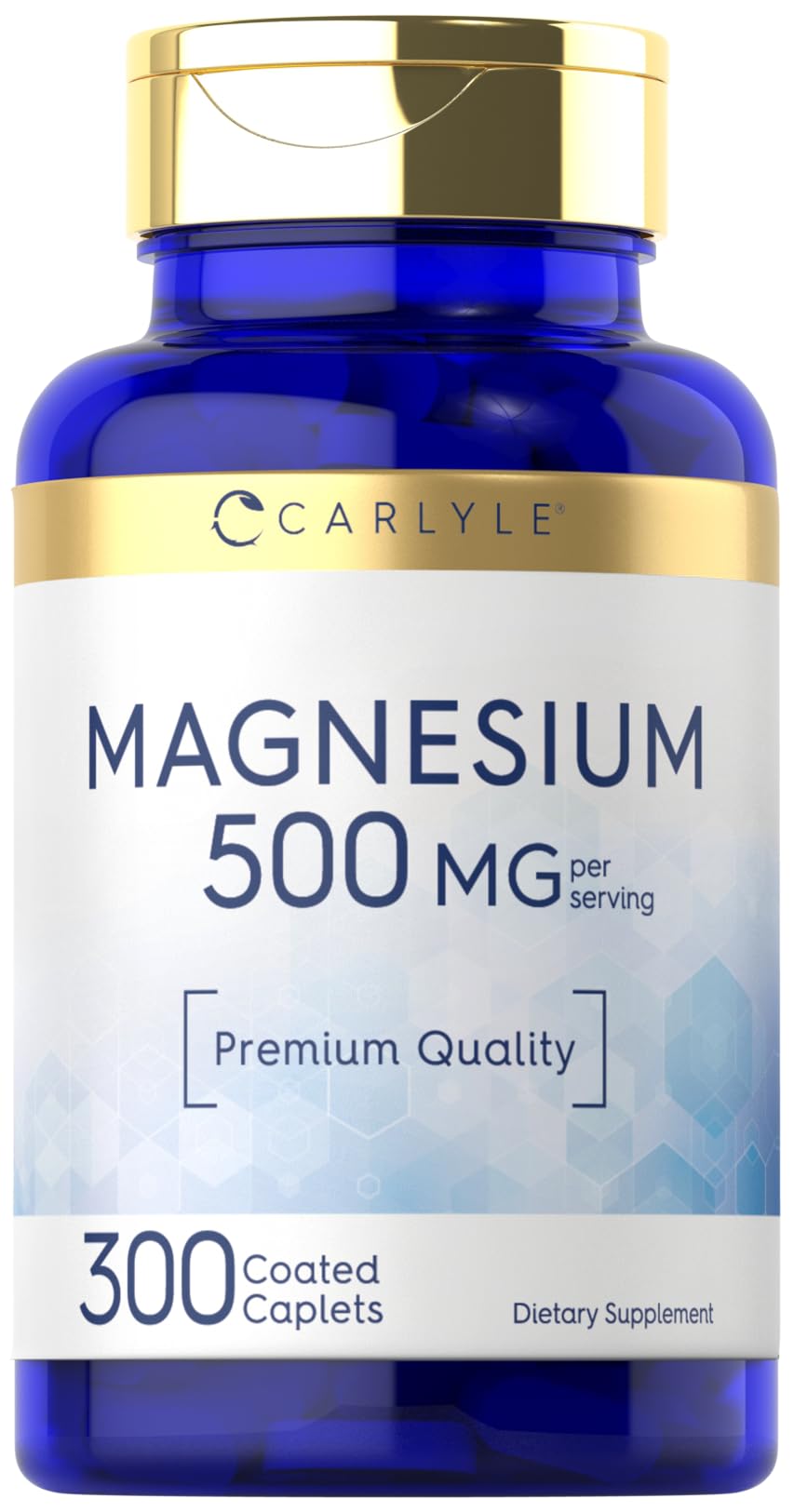 Suplemento Carlyle Magnesium 500 Mg 300 Cápsulas Vegetariano - Venta Internacional.