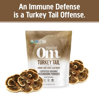 Foto 2 | Cola De Pavo Con Hongos Orgánicos Superfood Powder Om, 200 G - Venta Internacional.