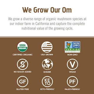 Foto 5 | Cola De Pavo Con Hongos Orgánicos Superfood Powder Om, 200 G - Venta Internacional.