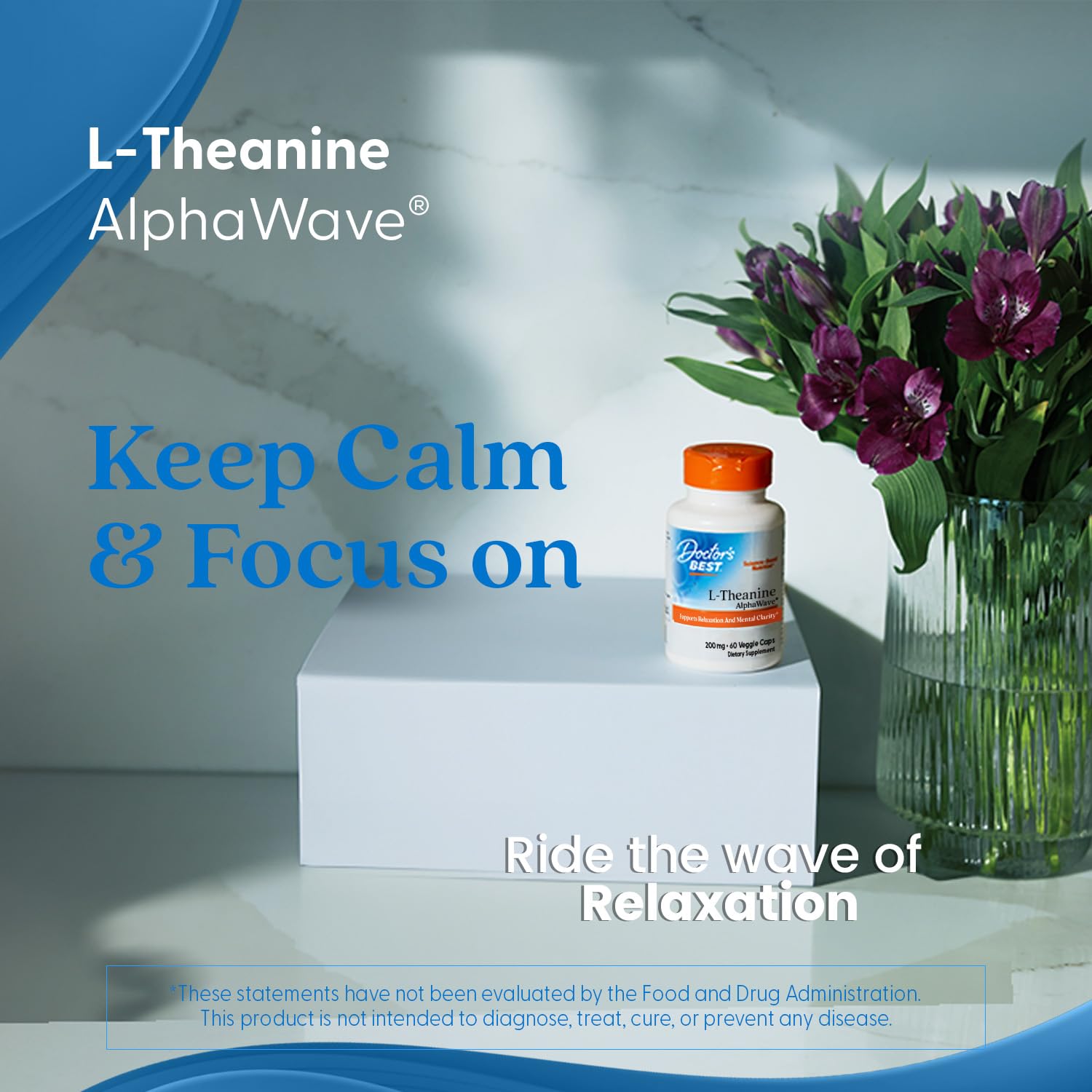 Foto 6 | Suplemento Doctor's Best L-teanina Alphawave 60 Cápsulas - Venta Internacional.