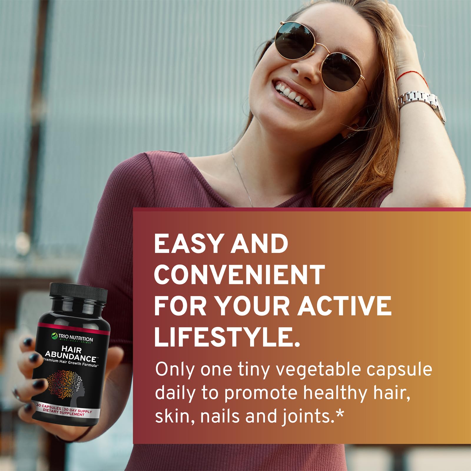Foto 4 pulgar | Vitaminas Para El Crecimiento Del Cabello Trio Nutrition, Biotina, 10000 Mcg, 30 Días - Venta Internacional.