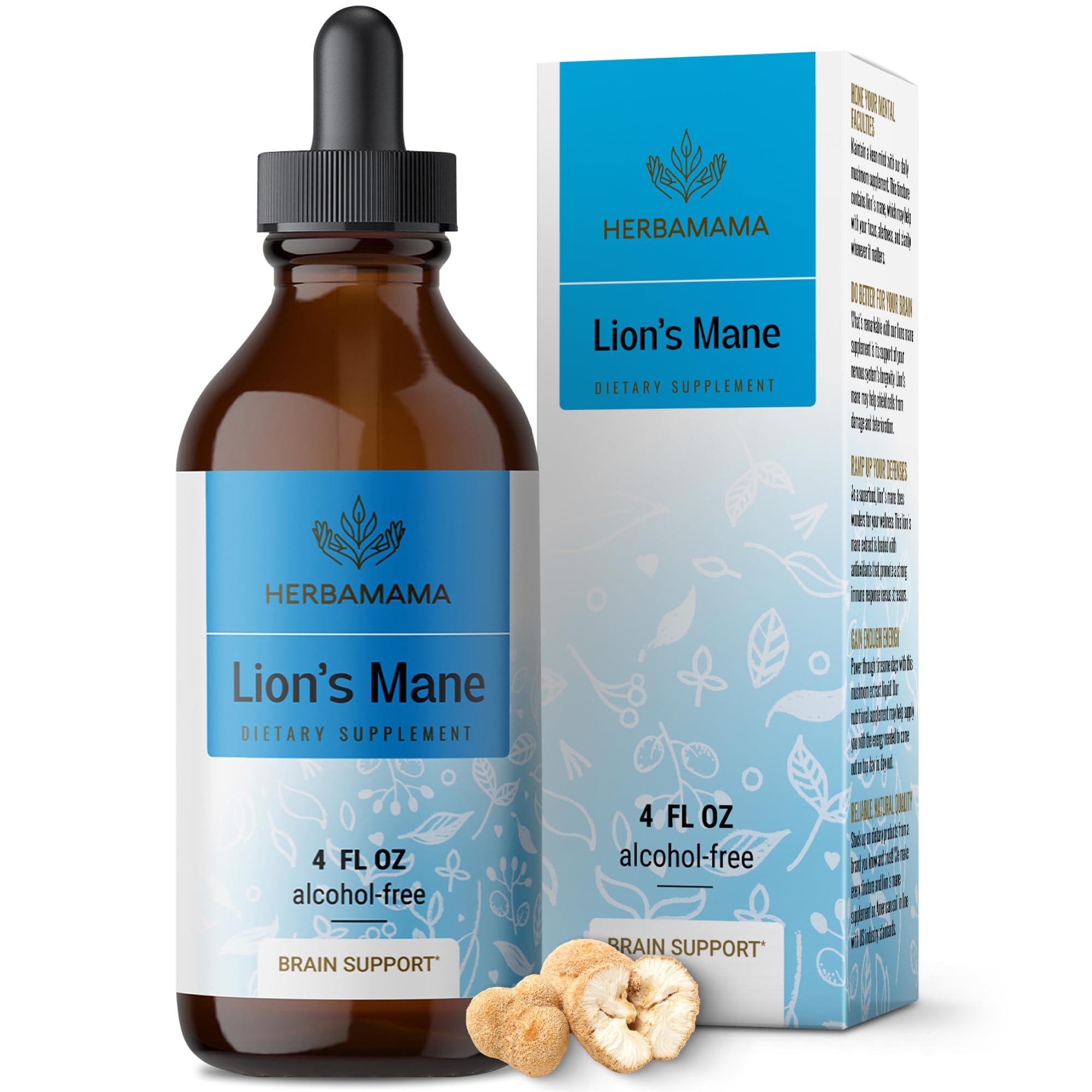 Suplemento Herbamama Lions Mane Lions Mane Extract 120 Ml - Venta Internacional.