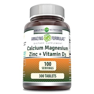 Foto 1 | Amazing Formulas Calcio Magnesio Zinc + Vitamina D3 Salud Osea Rendimiento Cognitivo Estado De Ánimo 300 Tabletas